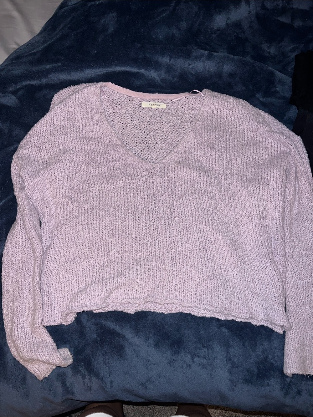 PacSun Lavender V-Neck Women’s Sweater